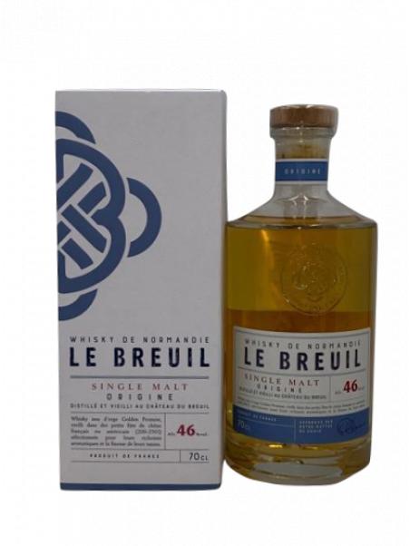 Whisky de Normandie "LE BREUIL" - Cuvée ORIGINE - sous étui - 46°vol - 70cl