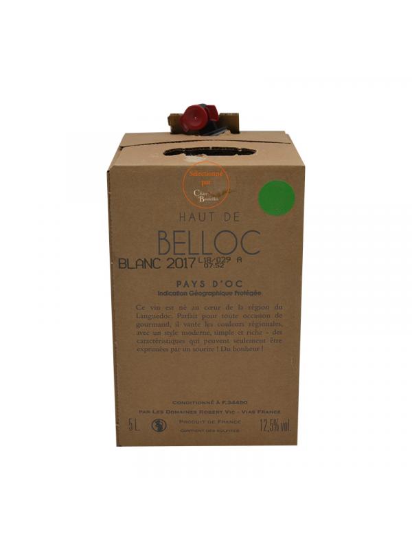 BIB 5L IGP OC BLANC LES HAUTS DE BELLOC