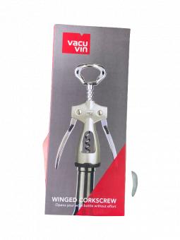 TIRE BOUCHON WINGED - VACUVIN - Finition Argenté