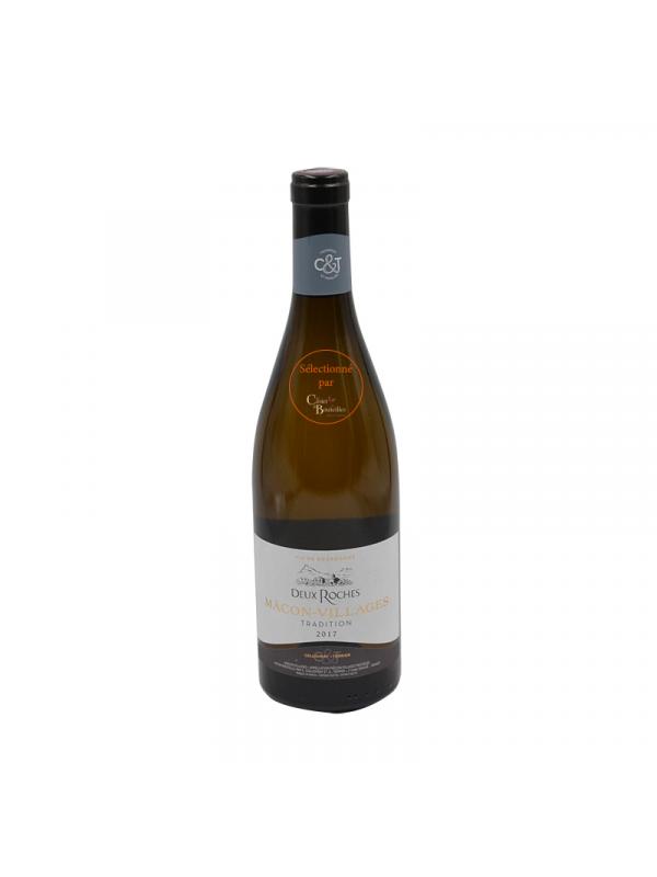 MACON Villages BLANC "Domaine des 2 Roches" CuvéeTRADITION 2020 - 75cl - 13°vol
