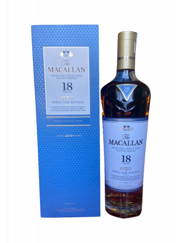 MACALLAN 18 ans "Triple Cask Matured" Annual 2019 Release - 43°vol - 70 cl