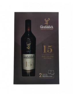 COFFRET GLENFIDDICH 15 ans + 2 Verres - 40°vol - 70cl