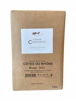 BIB 5L COTES DU RHONE  "Domaine CHANTEPIERRE" 2021 -14°vol