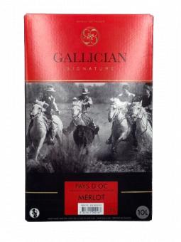 BIB 10L IGP Oc "MERLOT" GALLICIAN 13°vol