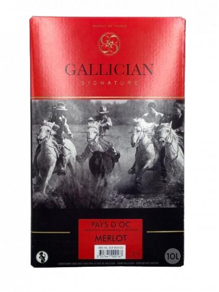 BIB 10L IGP Oc "MERLOT" GALLICIAN 13°vol