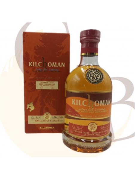 KILCHOMAN - STR - Bourbon - Sherry " TRISKELE CASKS FRENCH EXCLUSIVE 48.6°vol - 70cl en Coffret