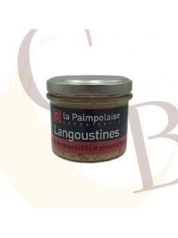 LANGOUSTINES au Foie Gras de Canard (5%) et piment d'Espelette - Tartinable LA PAIMPOLAISE - 80 gr
