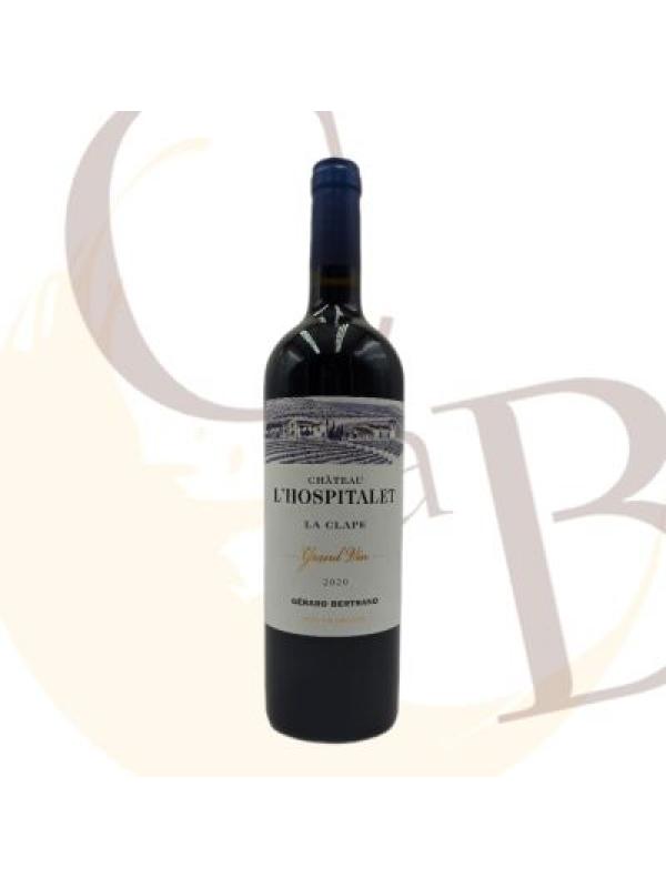 Cot. DU LANGUEDOC LA CLAPE BIO  Ch. L HOSPITALET GRAND VIN 2020 - 15°vol - 75cl