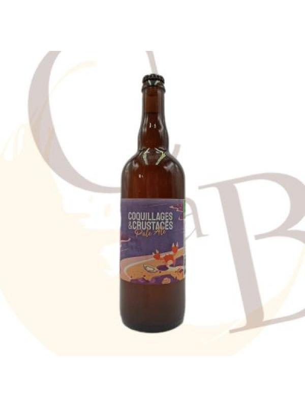 BRASSERIE L'ECUME SAUVAGE " Coquillages et Crustacés" PALE ALE BIO - 5.5°vol - 75cl
